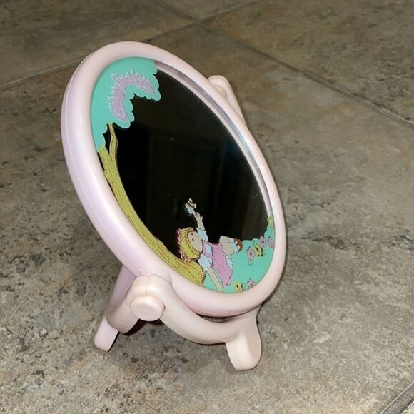 Cabbage Patch Kids Vintage 1985 Look At Me Stand Up Pink Vanity Mirror - Picture 5 of 15